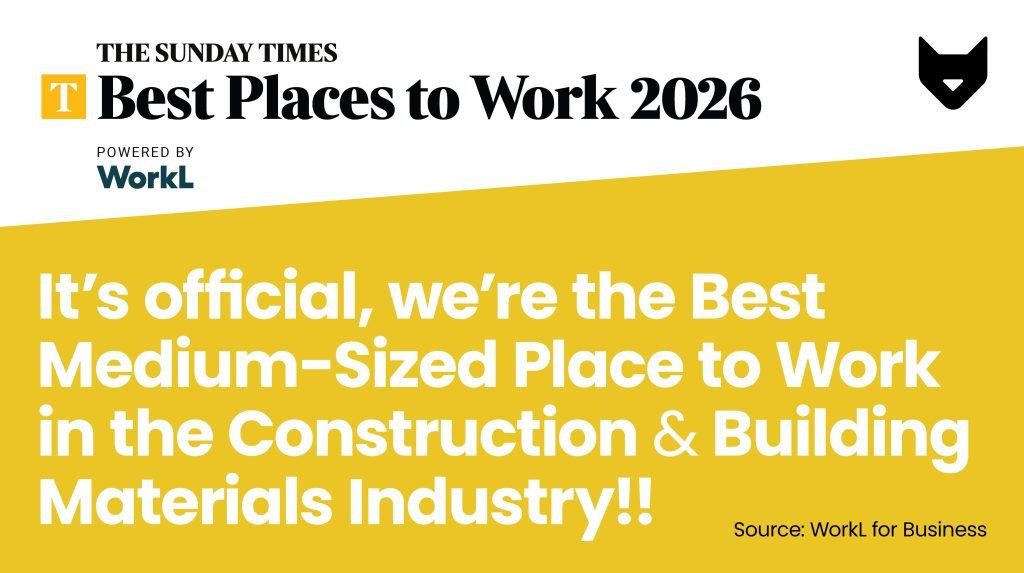 It’s official, we’re the Best Medium-Sized Place to Work in the Construction & Building Materials Industry!!
